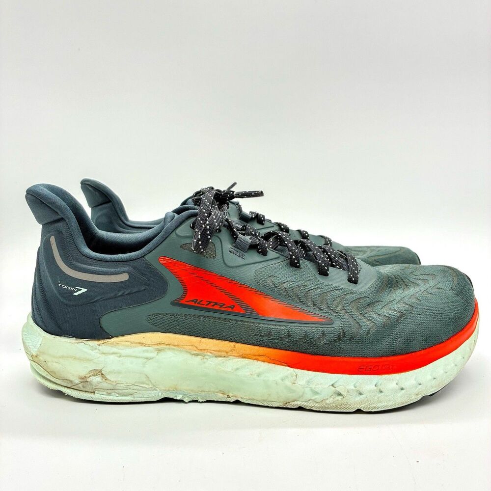 Altra Torin 7 Sneakers Men's 9 M Gray Running Shoe Zero Drop Ego Max AL0A82C4221